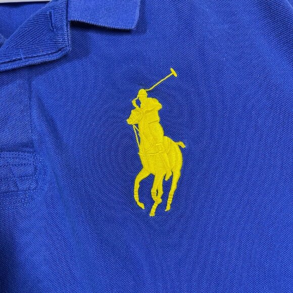 Polo by Ralph Lauren Blue Mens XXL Rugby Shirt Big Pony & Yacht Club Embroidery - Picture 3 of 11